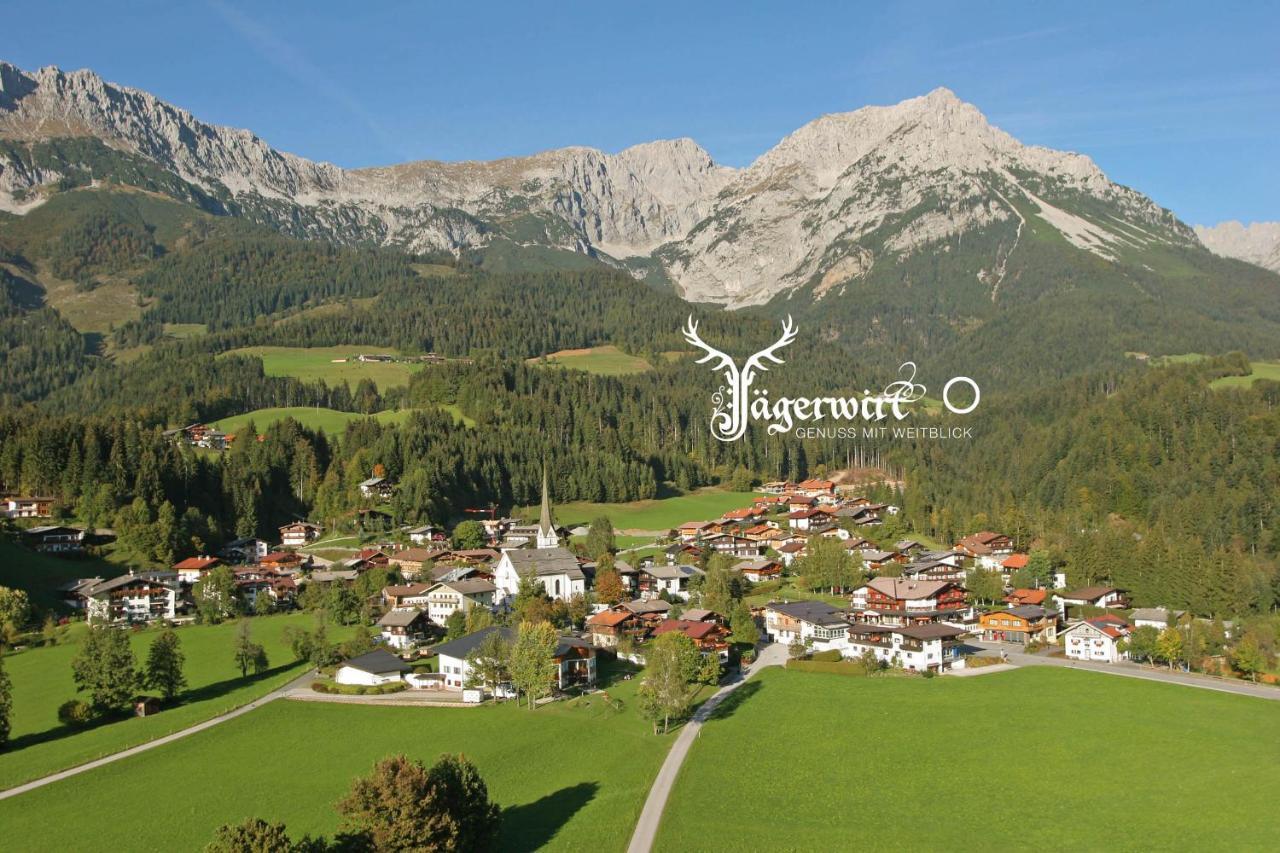 Boutique-Pension Jaegerwirt Scheffau am Wilden Kaiser Buitenkant foto