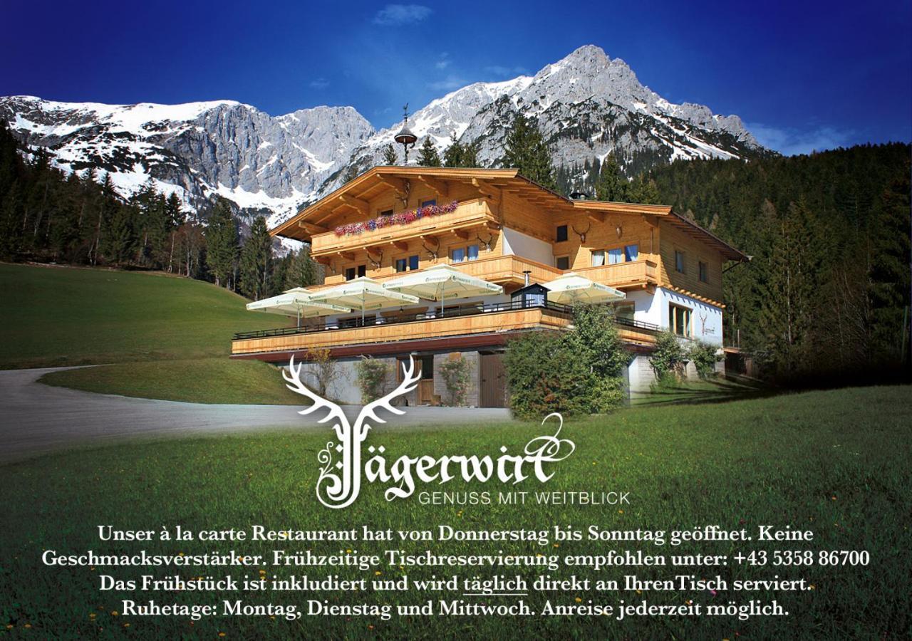 Boutique-Pension Jaegerwirt Scheffau am Wilden Kaiser Buitenkant foto